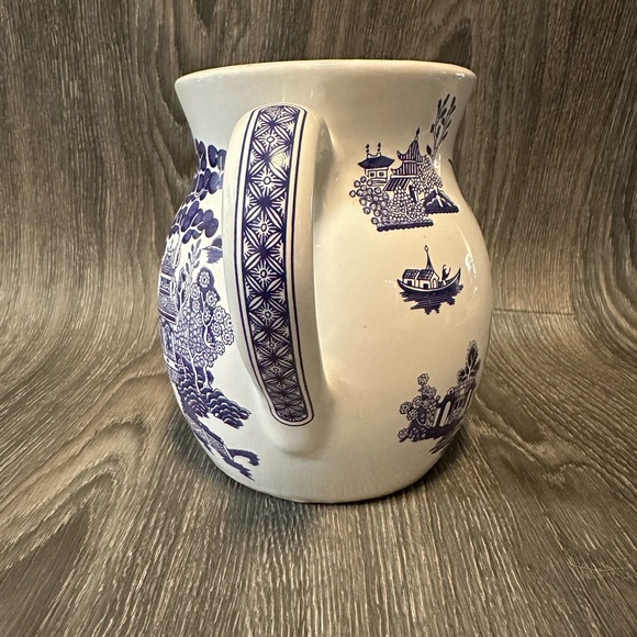 Blue Willow Pantry Collection Pitcher by Heritage Mint Ltd 6 1/4" Vintage - Picture 6 of 9